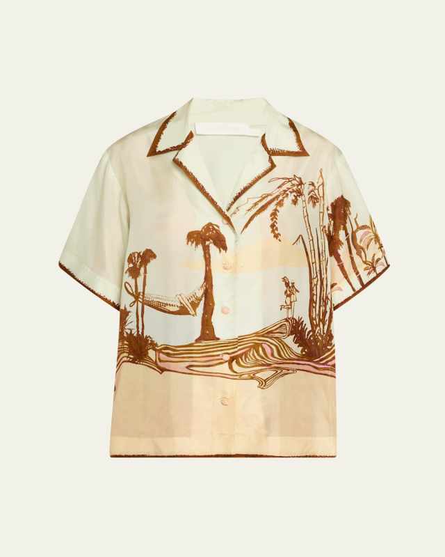 Tropicana Coco Button-Front Shirt
